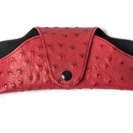 port-ochelari-police-piele-de-strut-rosie